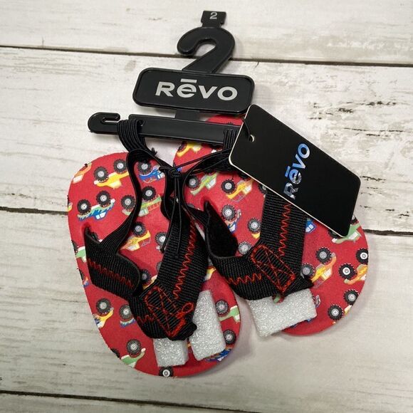 Revo Baby Flip Flops Cars - Picture 1 of 3